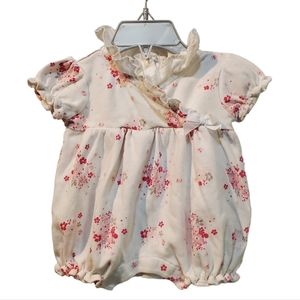 Janie and Jack Floral Bubble Romper Size‎ 0-3M